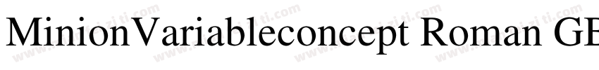 MinionVariableconcept Roman GBpc EU字体转换